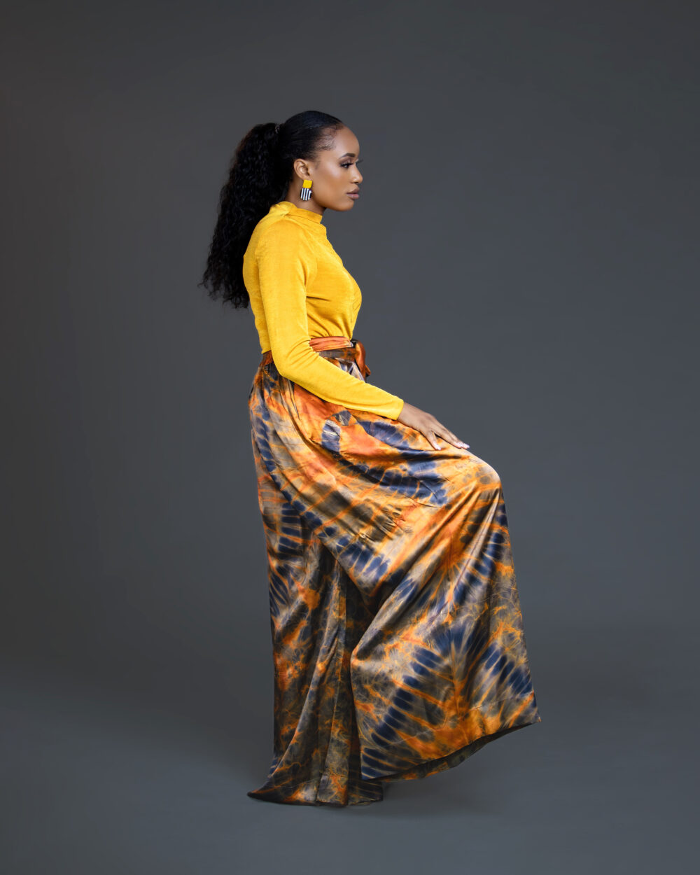 Adire Silk Pants - Image 6