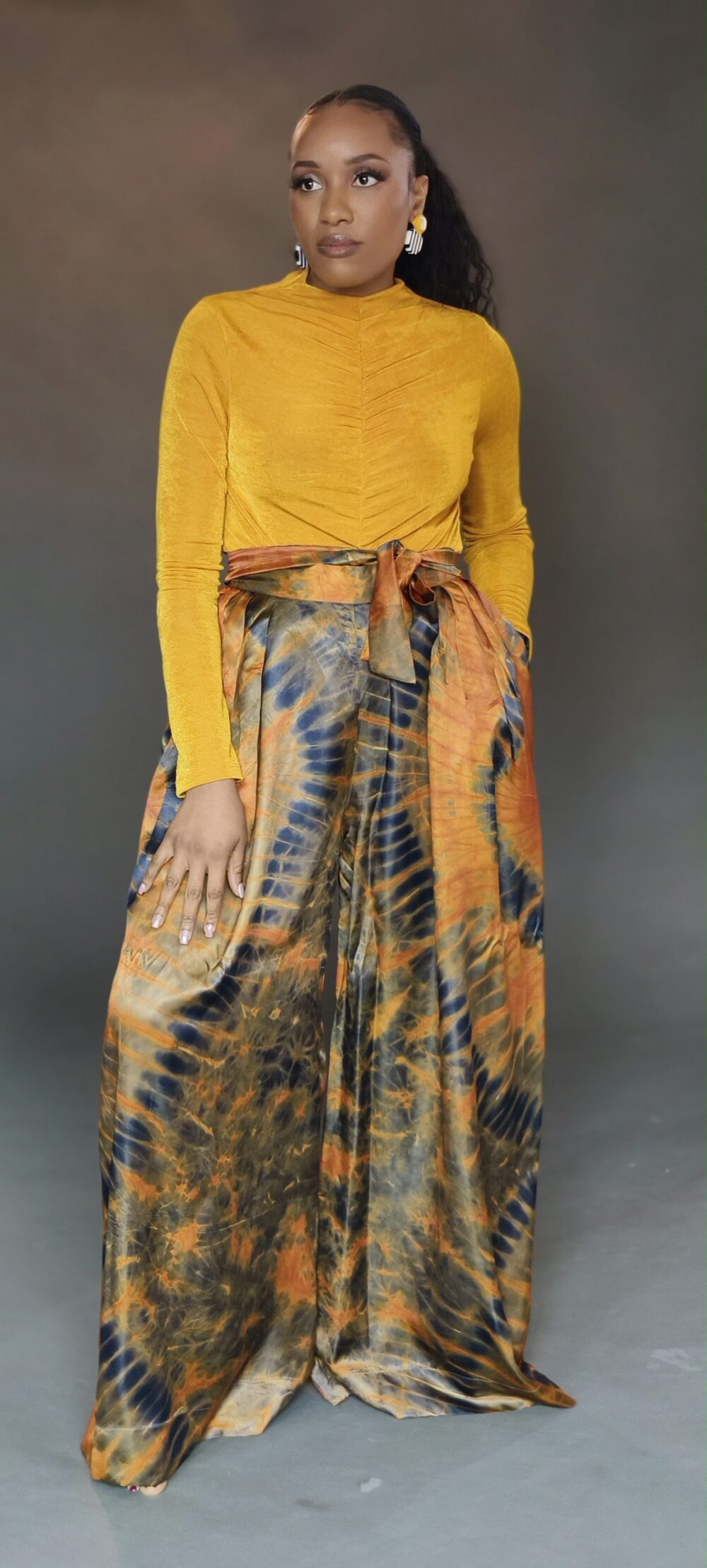 Adire Silk Pants - Image 8