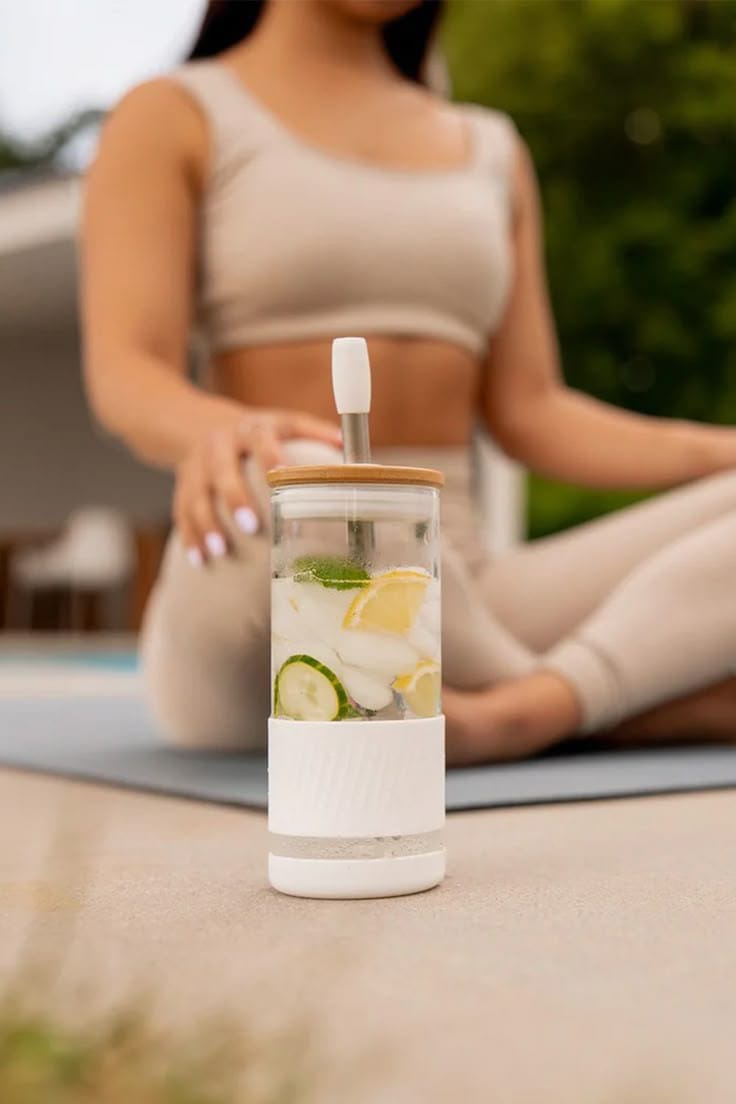 Picture of a water bottle for summer in Dubai