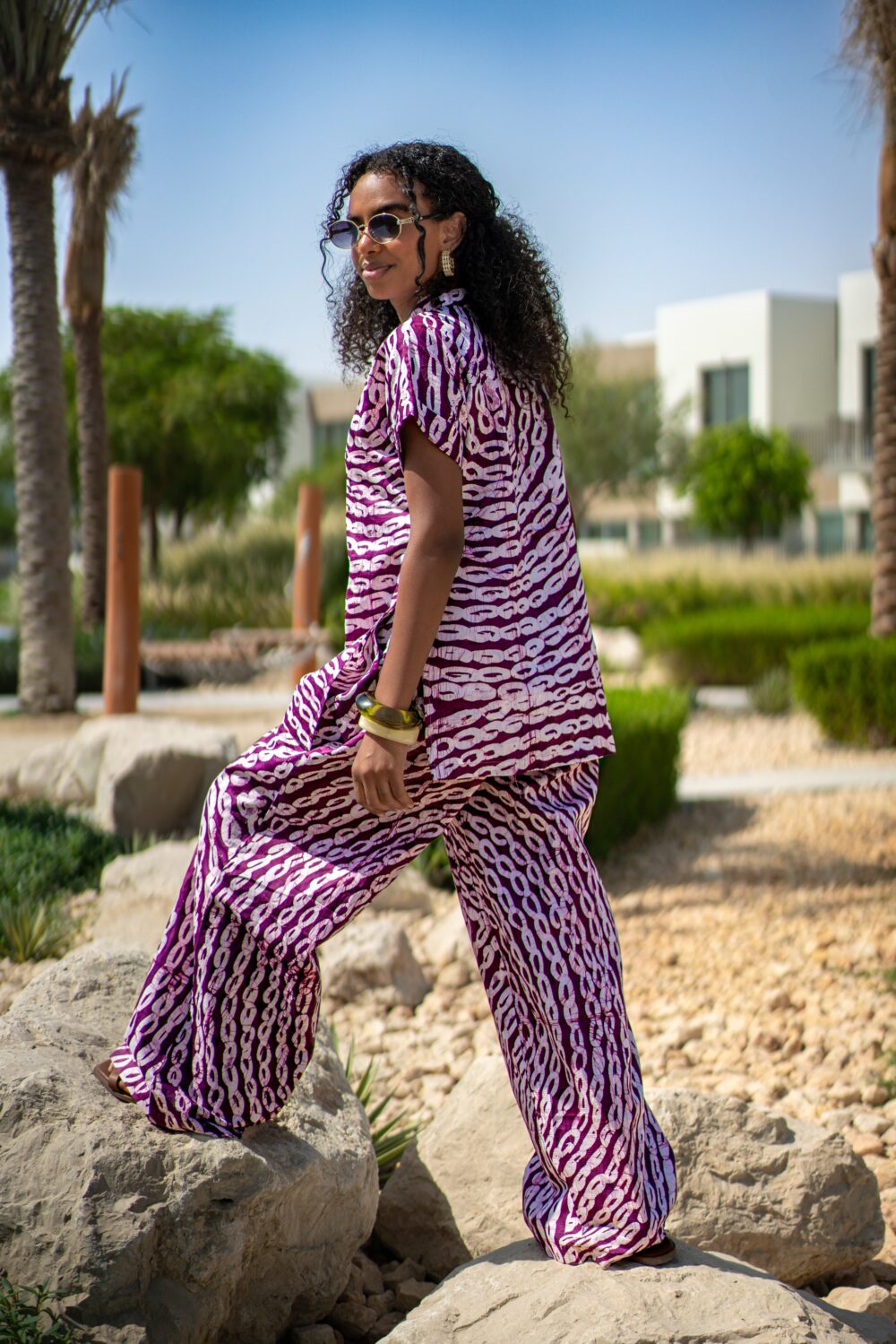 Alò Summer Set (New Look- Purple Adire Top) - Image 2