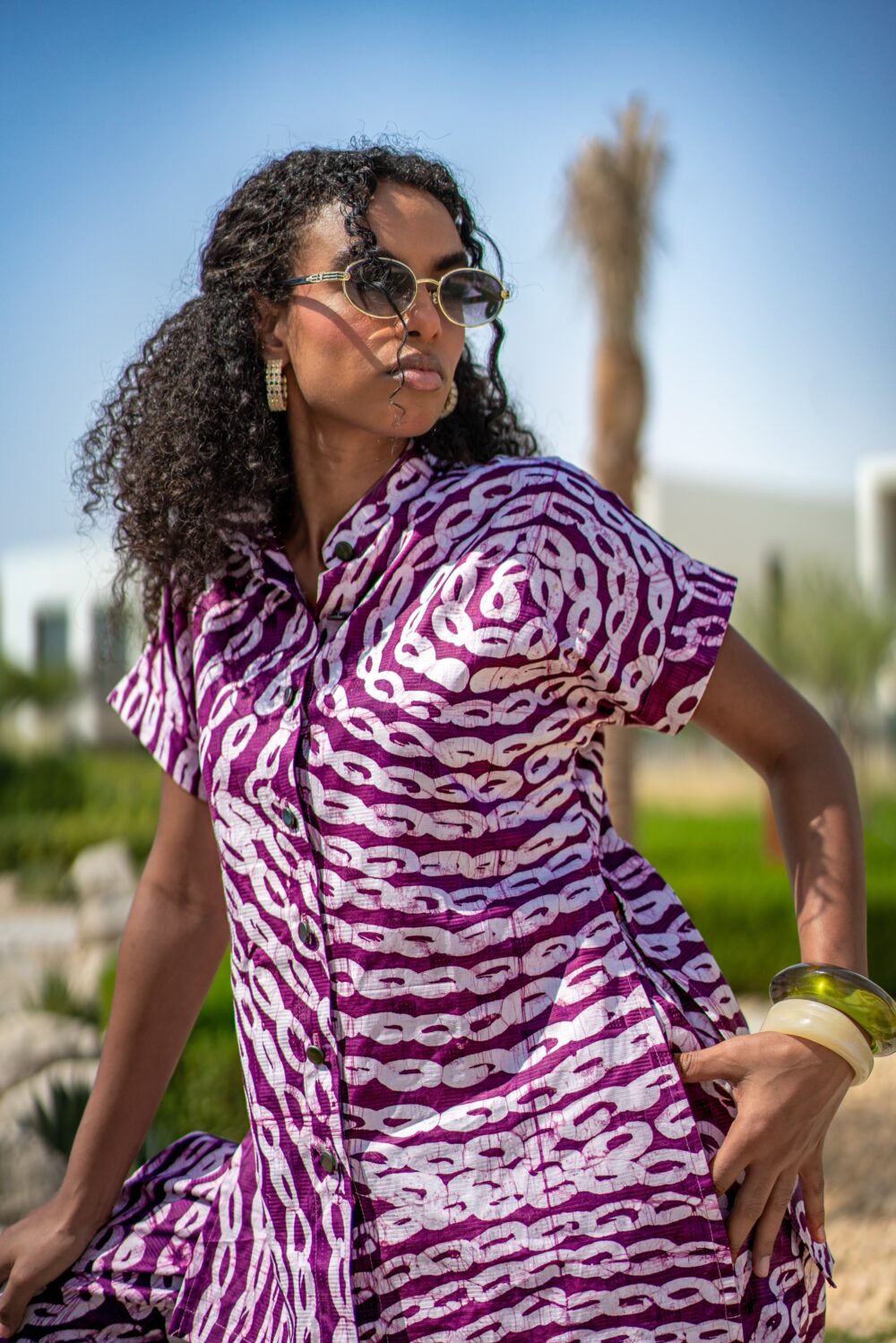 Alò Summer Set (New Look- Purple Adire Top)
