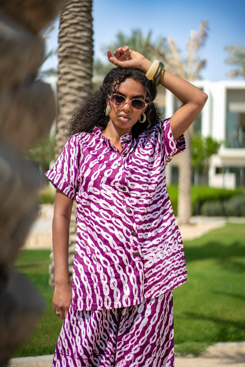 Alò Summer Set (New Look- Purple Adire Top) - Image 3